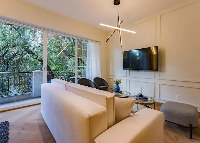 Apartment Polanco Gem With Balcony And Office Nook